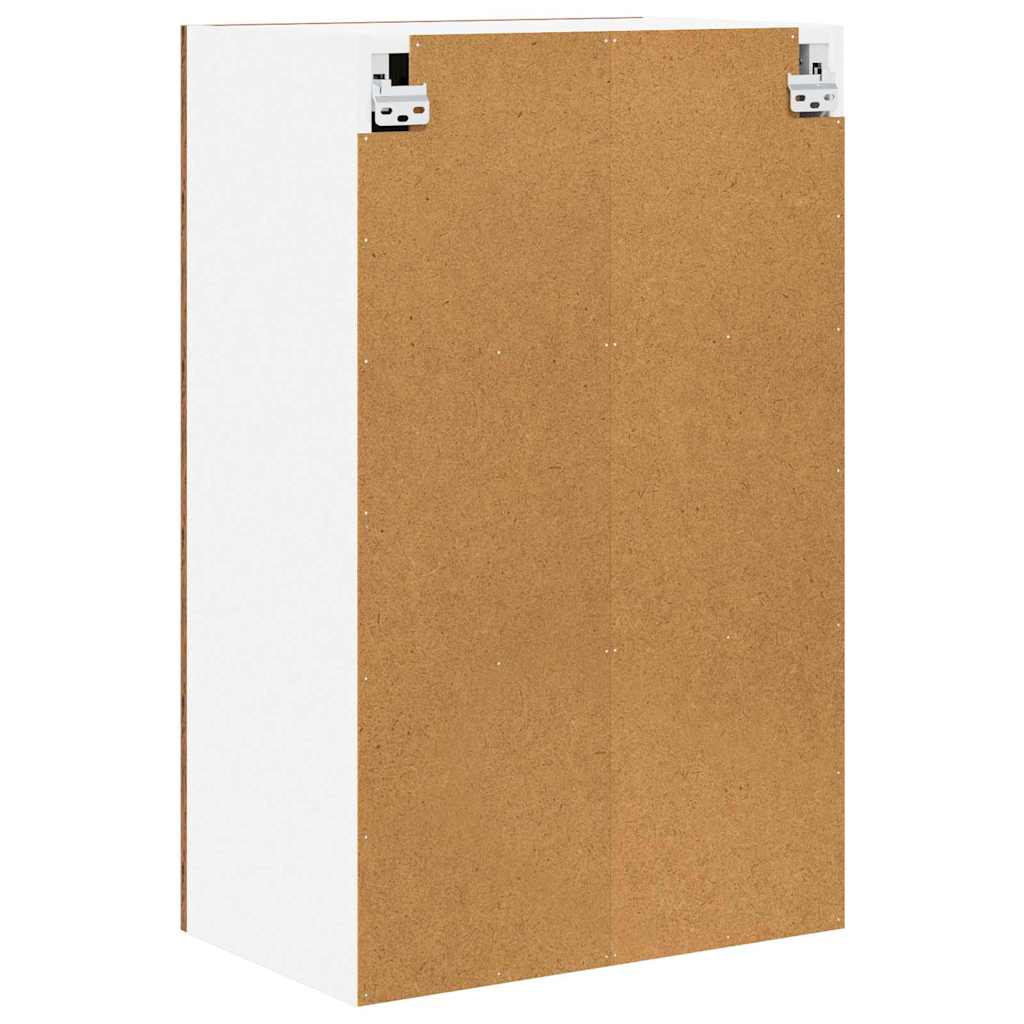 Hängeschrank mit Regal Riga Altes Holz und Weiß 50 x 31 x 80 cm